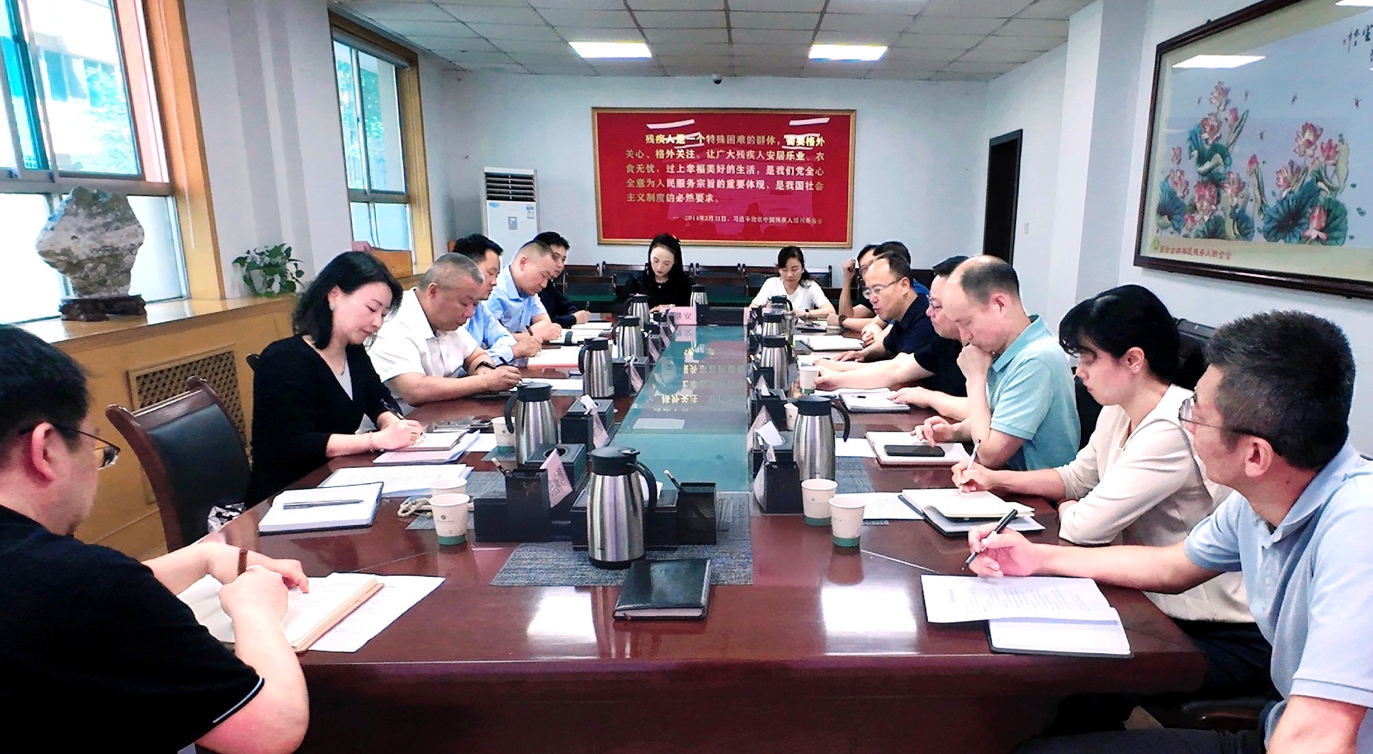强盛一行赴西安市残疾人结合会发展专题调延转—共商残疾人康复养老事业发展，索求科技助残服务新模式